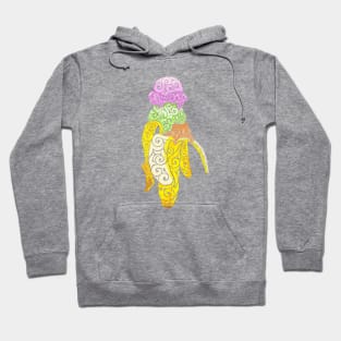 Swirly Ice Cream Banana Hoodie